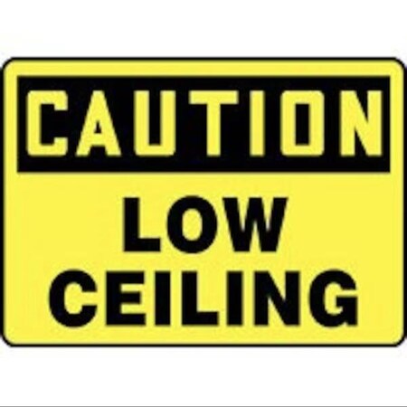 Accuform BILINGUAL OSHA CAUTION SAFETY SIGN LOW MADC844XV